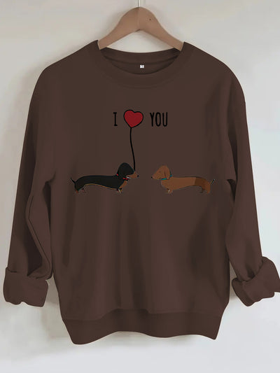 Two dog print hoodies