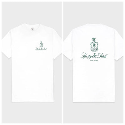 Sport&rich Men T-shirt Brand Short Sleeve Print Tshirt