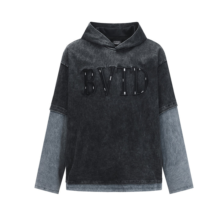 Fake two hoodies