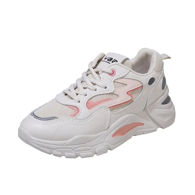 Height Increasing Chunky Sneakers Women Platform Shoes New Breathable Mesh Sport Women&