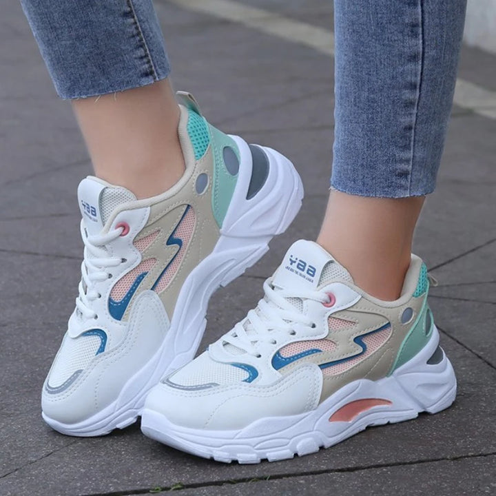 Height Increasing Chunky Sneakers Women Platform Shoes New Breathable Mesh Sport Women&