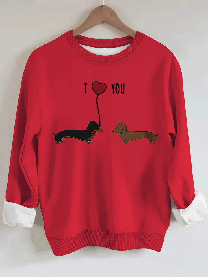 Two dog print hoodies