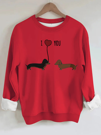 Two dog print hoodies