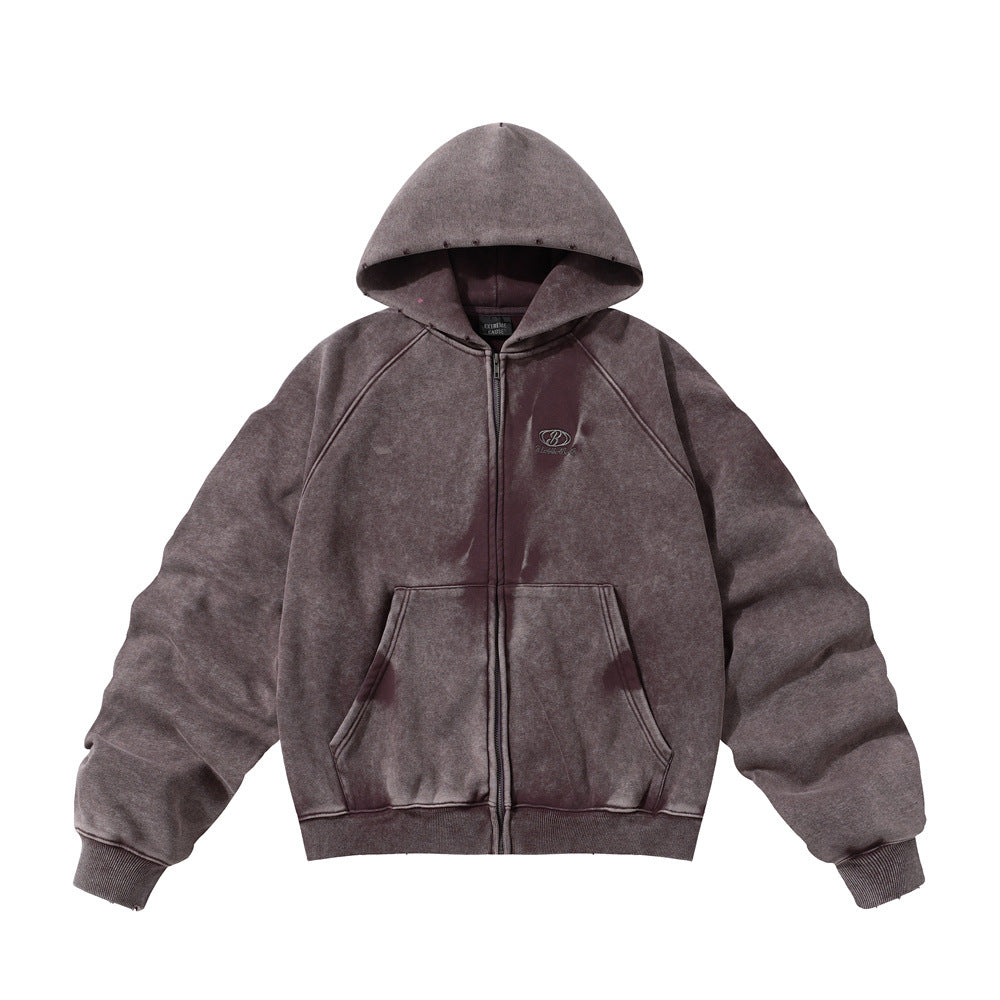 Wash water to make old hooded hoodies