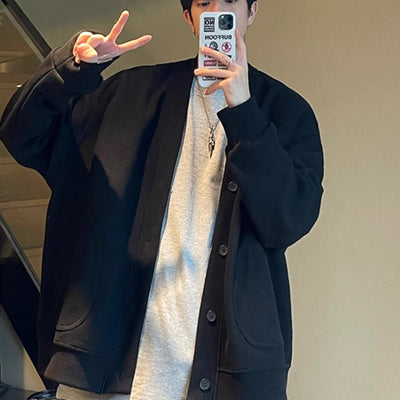 Men's spring and autumn hoodies with loose long sleeves