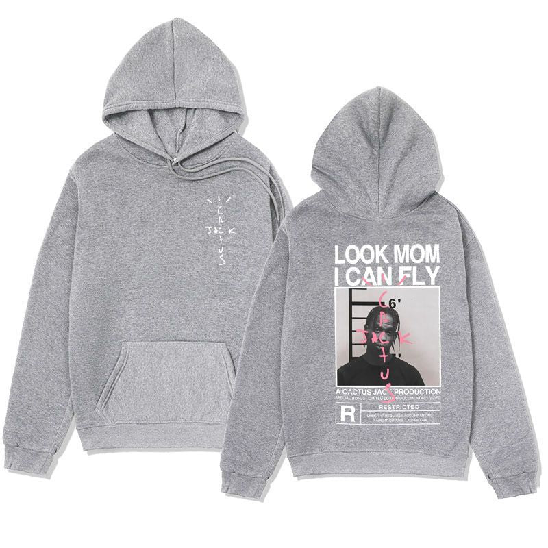 Spring and Autumn Plush Cross border Men's JACK Series Hoodies LOOK MOMICAN FLY Hoodies Hoodies