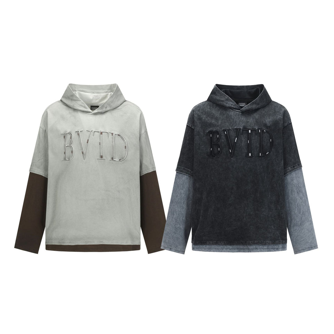 Fake two hoodies