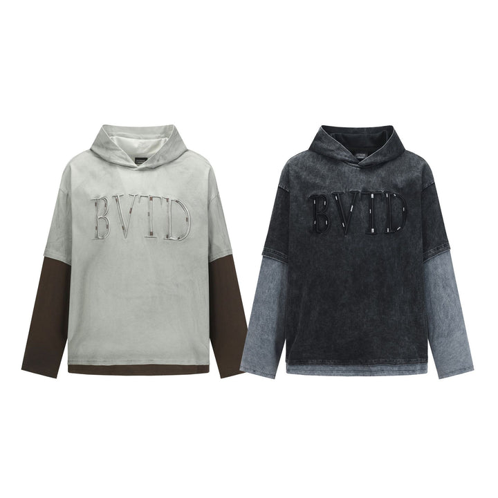 Fake two hoodies