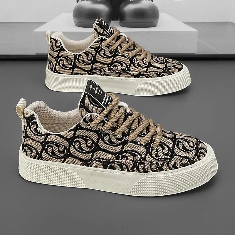 Graffiti prints black canvas sneakers mens vulcanized shoes man low top sneaker lace up trainer skateboard shoes men&