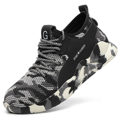 Men Boots Steel Toe Work Safety Boot Anti smashing Puncture Safety Shoes For Casual Sneaker Men Shoes Army Boots Work Shoes
