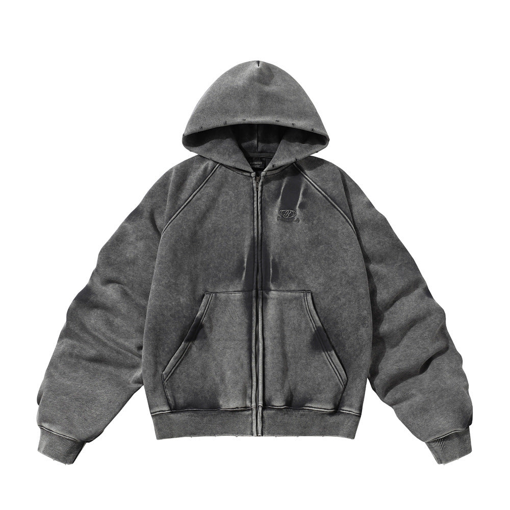 Wash water to make old hooded hoodies