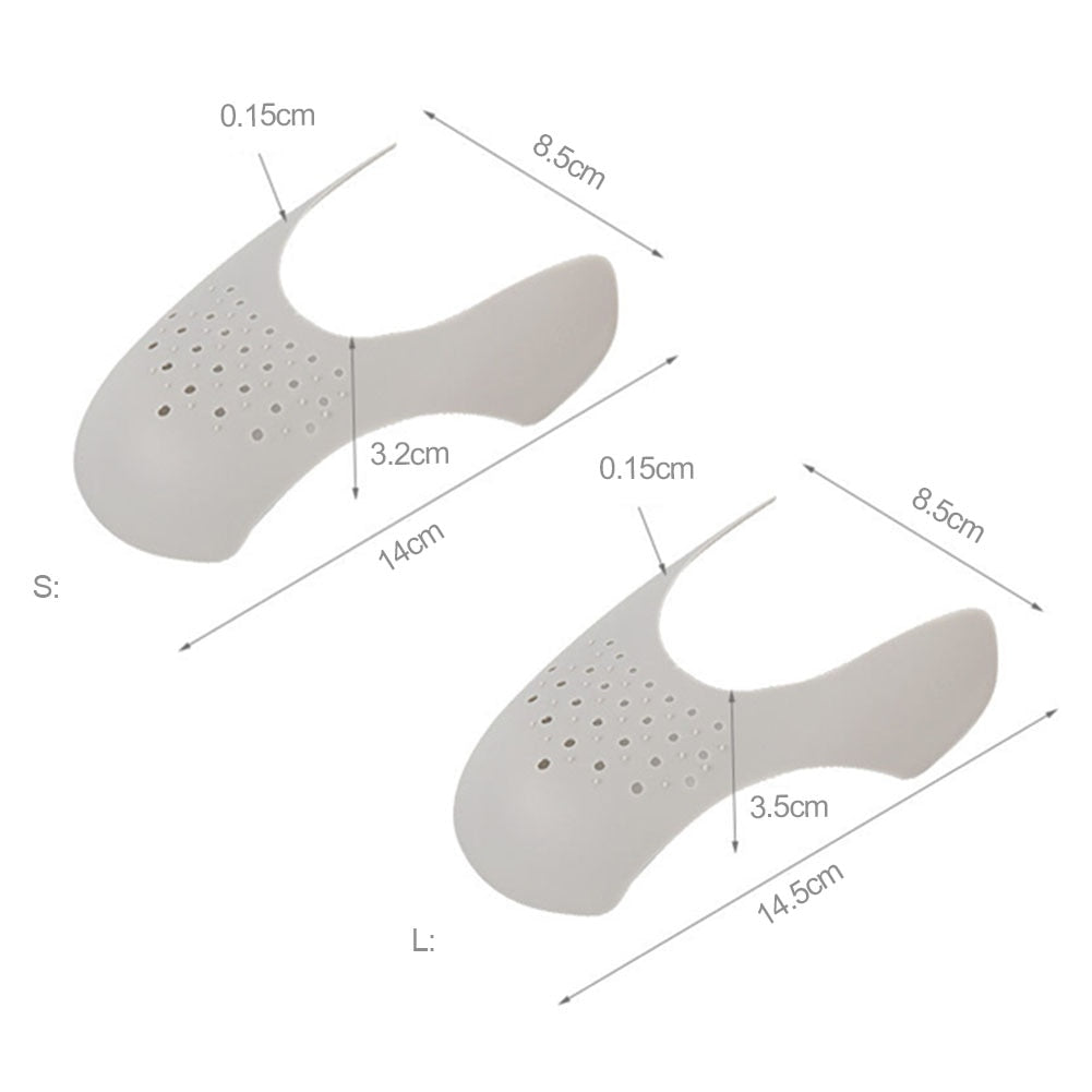 1 Pair Washable Toe Cap Support Shoe Shield Sneaker Anti-Crease Fold Shoes Bending Crack Shoe Head Shaper Expander Drop Ship