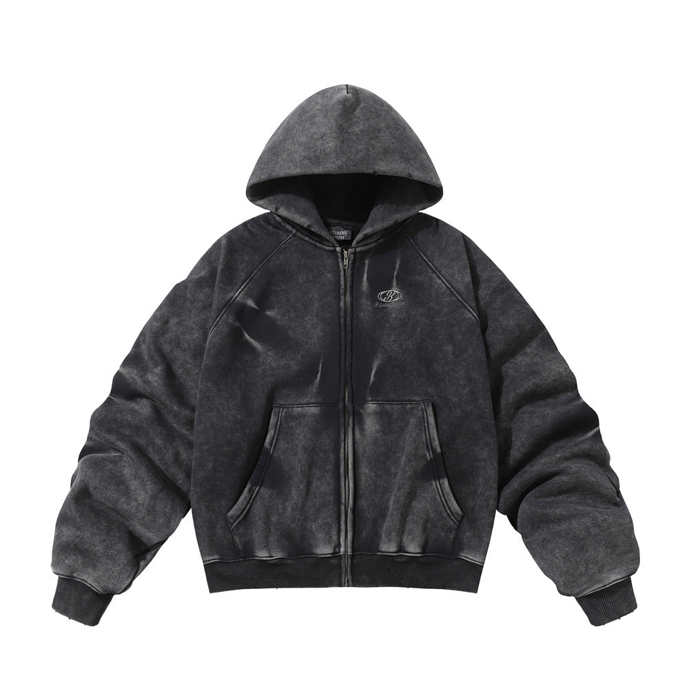 Wash water to make old hooded hoodies
