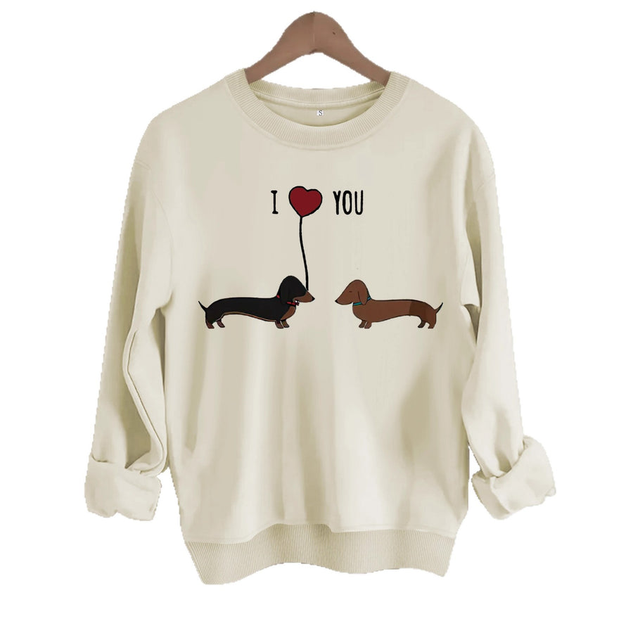 Two dog print hoodies