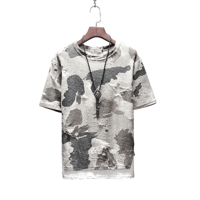 Brand Clothing spring Men design Tshirt short Sleeve Tactical Camouflage T-shirt  masculina tshirt Military broken T shirt