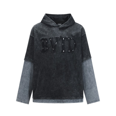 Fake two hoodies