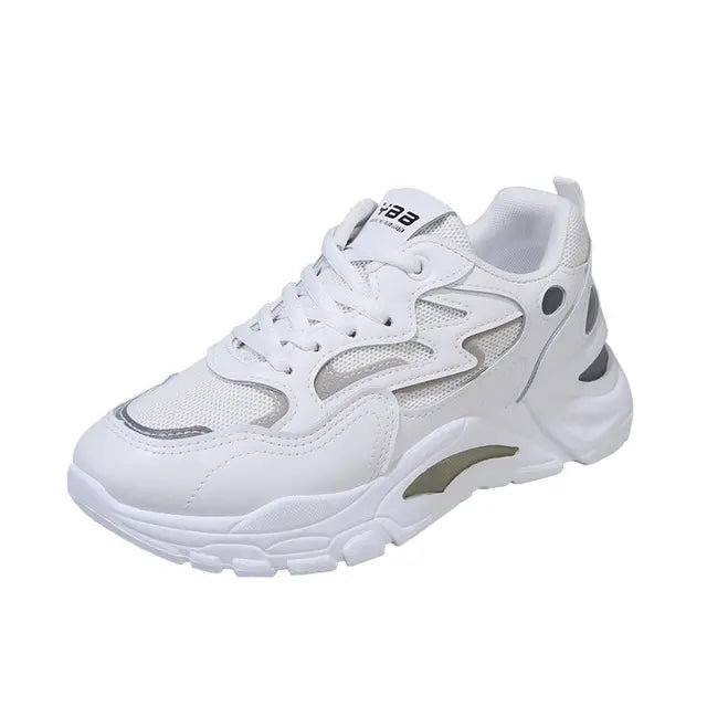 Height Increasing Chunky Sneakers Women Platform Shoes New Breathable Mesh Sport Women&